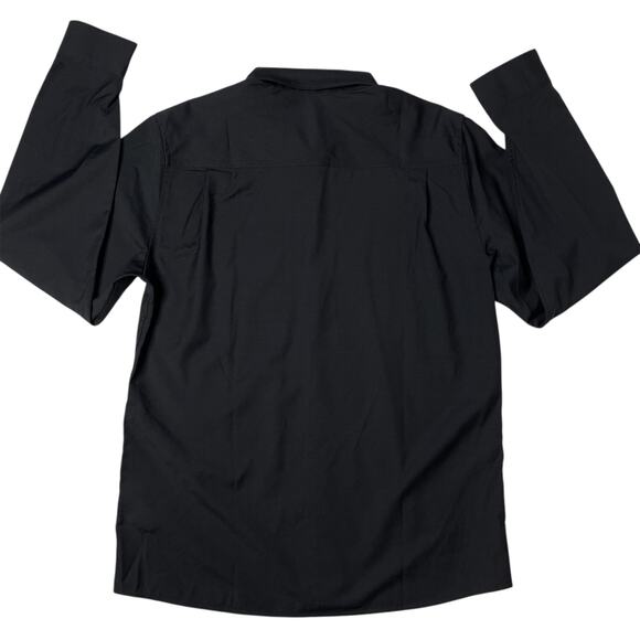 Icebreaker Tessell Merino Wool Black Shirt Long Sleeve size M Button-up New - Picture 4 of 13
